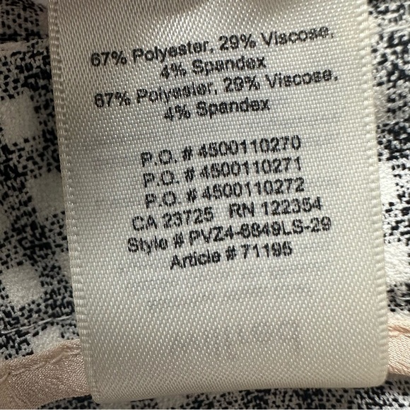 Aritzia Wilfred Kick Flare Pant in Black/ Espace Gingham Sz 0 - Picture 9 of 13